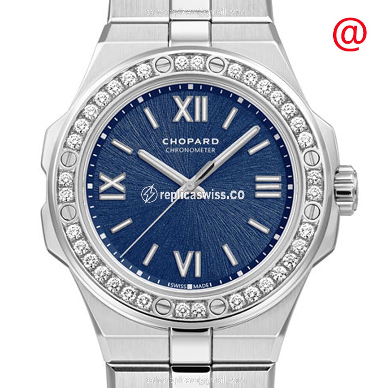 Chopard Alpine Eagle Replica - Automatic - Steel Case - Blue Dial - Silver Steel Band - Luxury Replica ALPINE EAGLE Watch